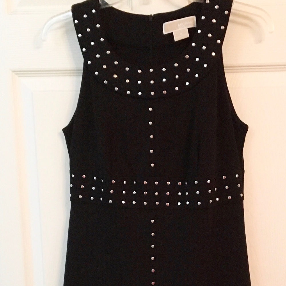 MICHAEL Michael Kors Black Silver Stud Dress -Sz 4